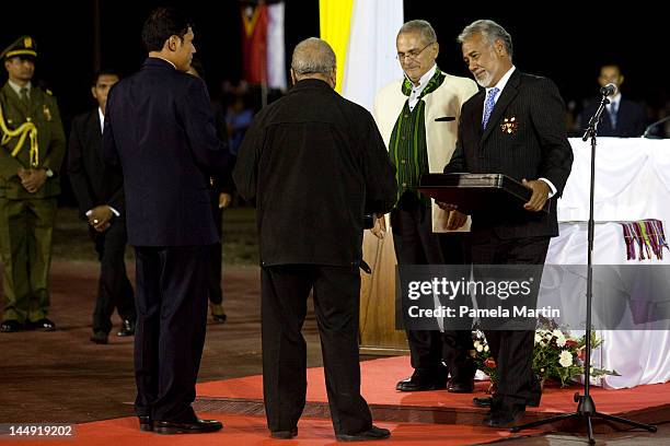 Incumbent Presdient Jose Ramos Horta and Prime Minister Xanana Gusmao at the Presidential anugaration ceremony as East Timor celebrates ten years of...