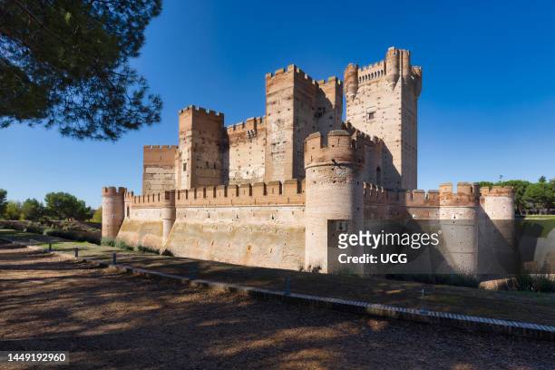 The 15th century La Mota Castle, Castillo la Mota, Medina del Campo, Valladolid Province, Castile and León, Spain.