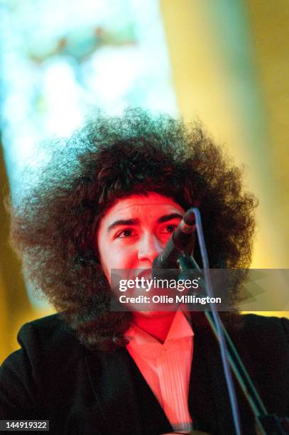 Karima Francis performs on stage at St. Mary's Church during the last day of The Great Escape Festiva on May 12, 2012 in Brighton, United Kingdom.