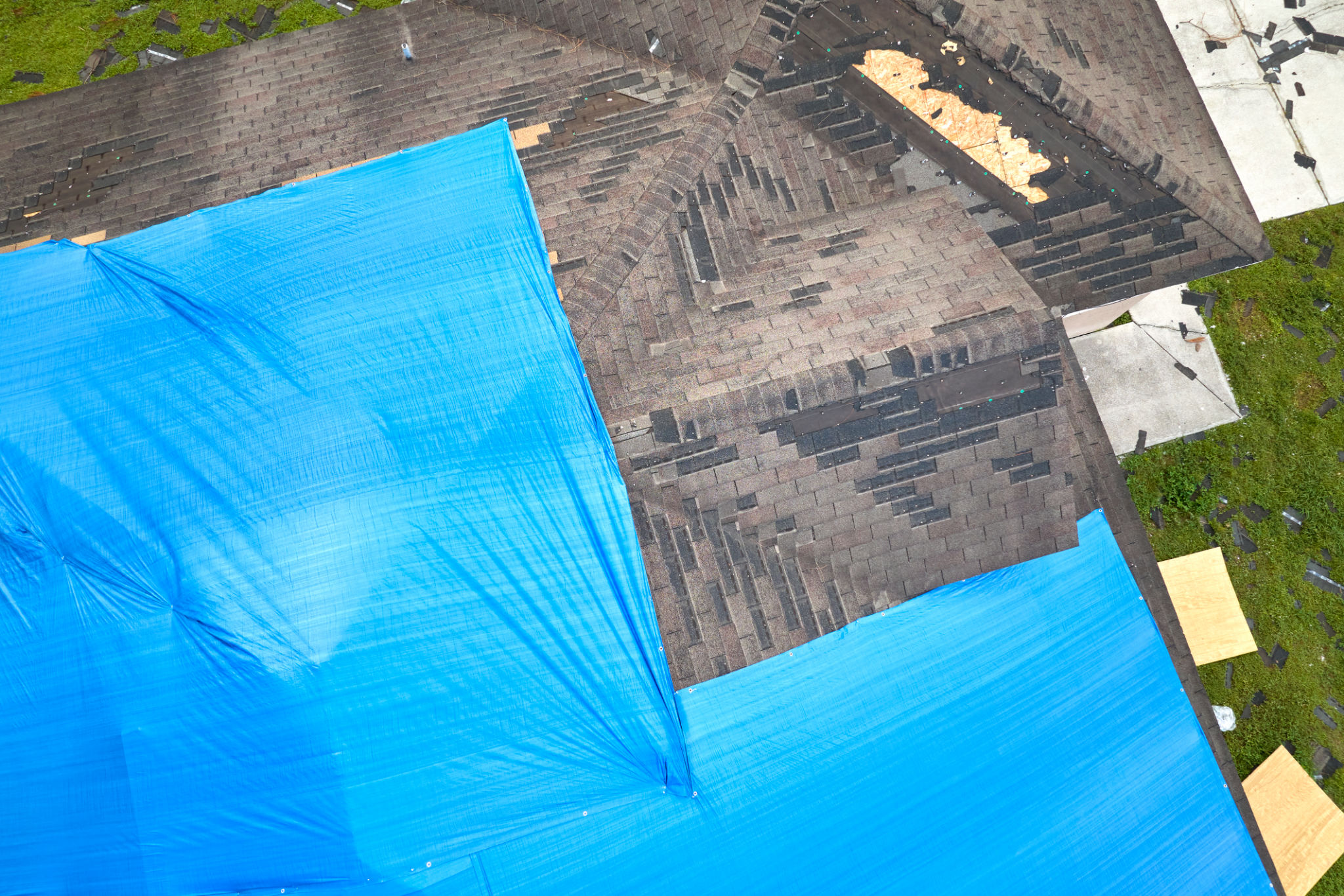 temporary roof fix