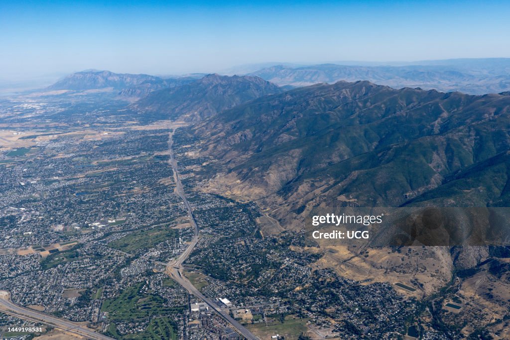 Mount Wasatch Aerial view of the Wasatch Mountain front near Kaysville and... News ...