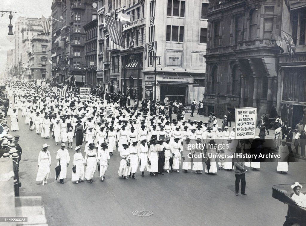 Protest Street Riot Silent Parade Protest against East St. Louis Riots, New York City ...