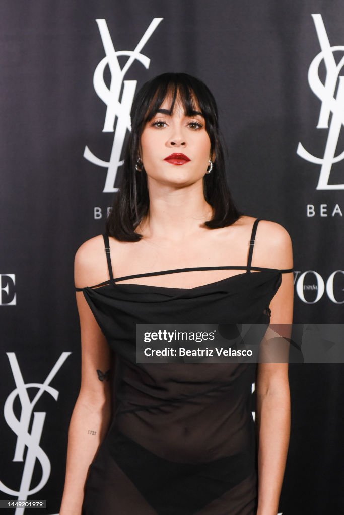 Aitana Ocaña attends the Vogue & Yves Saint Laurent "Beauté Christmas