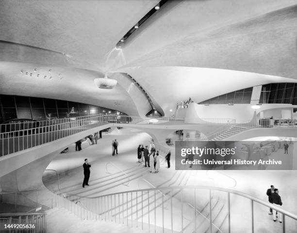 Trans World Airlines Terminal, Idlewild Airport, now known as John F. Kennedy International Airport, Queens, New York, USA, Balthazar Korab, 1962.