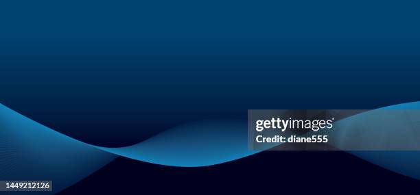 dark blue wave background - curve stock illustrations