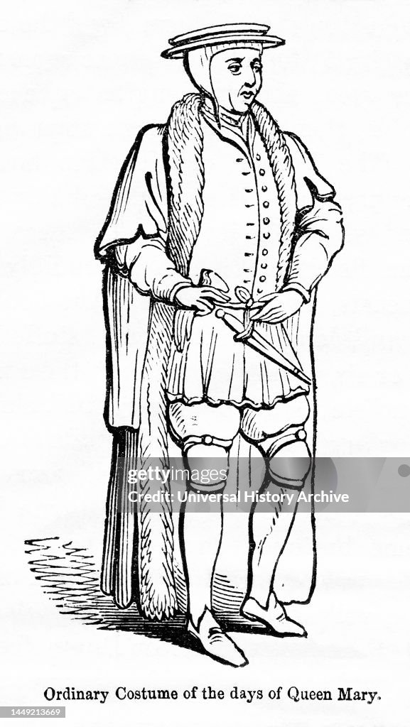 Ordinary Costume of the days of Queen Mary