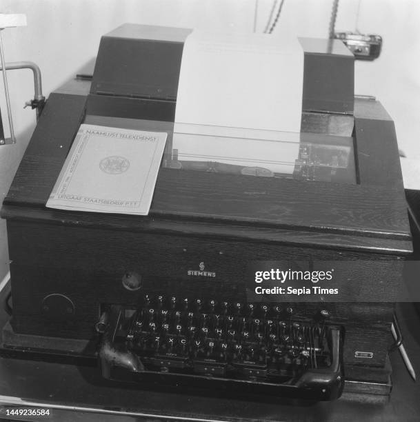 Building of RVD in the Kalverstraat in Amsterdam . Telex information, The Netherlands, 20th century press agency photo, news to remember,...