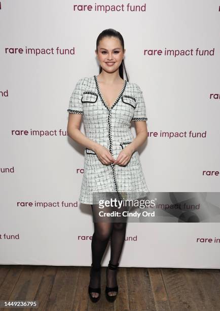 Selena Gomez attends a private screening of "Selena Gomez: My Mind and Me" hosted by the Rare Impact Fund at SoHo House New York on December 14, 2022...