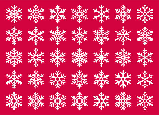 snowflakes - snowflakes stock illustrations
