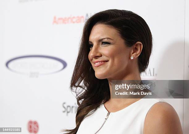 Fighter Gina Carano arrives at the 27th Anniversary Sports Spectacular benefiting Cedars-Sinai Medical Genetics Institute at the Hyatt Regency...