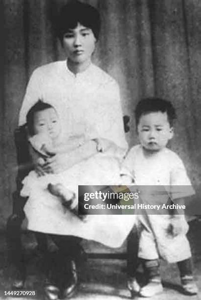Yang Kaihui he her sons: Mao Anqing and Mao Anying. Yang Kaihui was the second wife of Mao Zedong, whom he married in 1920. She had three children...