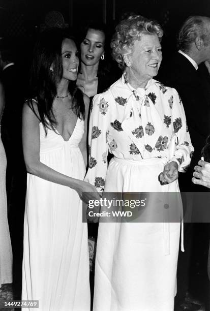 Marlo Thomas, Cherie Latimer, and Dorothy Buffum Chandler attend an event at the Beverly Wilshire Hotel in Beverly Hills, California, on April 5,...