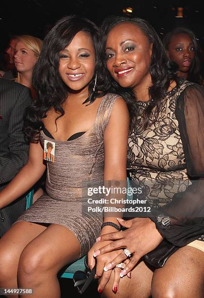 Bobbi Kristina Brown and Pat Houston attend the 2012 Billboard Music Awards held at the MGM Grand Garden Arena on May 20, 2012 in Las Vegas, Nevada.