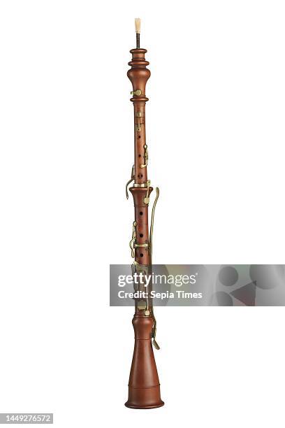 Jakob Friedrich Grundmann, oboe, boxwood, ivory, brass, total: length: 568 mm, wind instruments.