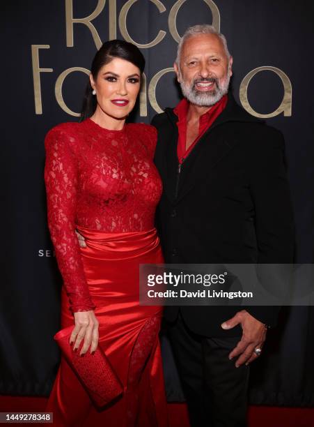 Luzelba Mansour and Luis Valentino attend the Los Angeles special screening of EstrellaTV's realty series "Rica, Famosa, Latina" at TCL Chinese 6...