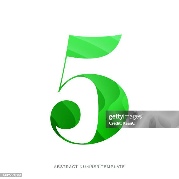 green color abstract number template. anniversary number template isolated, anniversary icon label, anniversary symbol vector stock illustration - environment friendly logo stock illustrations