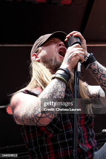 Vocalist Ryan McCombs of SOiL performs during the 2012 Rock On The Range festival at Crew Stadium on May 20, 2012 in Columbus, Ohio.