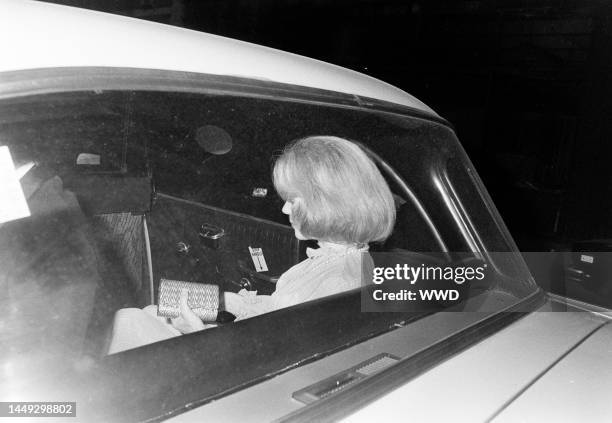 Guests attend a party at Le Poulailler in New York City on May 24, 1976.