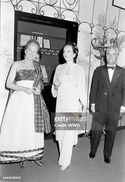 Ghislane de Polignac attends a party at Le Poulailler in New York City on May 24, 1976.