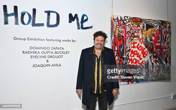 Artist Domingo Zapata attends "Domingo Zapata Presents HOLD ME", exhibition featuring artists Domingo Zapata, Radhika Gupta-Buckley, Evelyne Drouot...