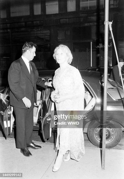 Estee Lauder attends a party at Le Poulailler in New York City on May 24, 1976.