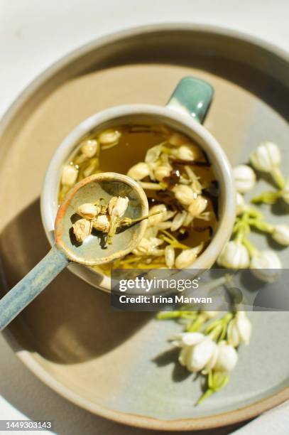 Nazmin Tea Jasmine Tea Flower Photos and Premium High Res Pictures - Getty Images