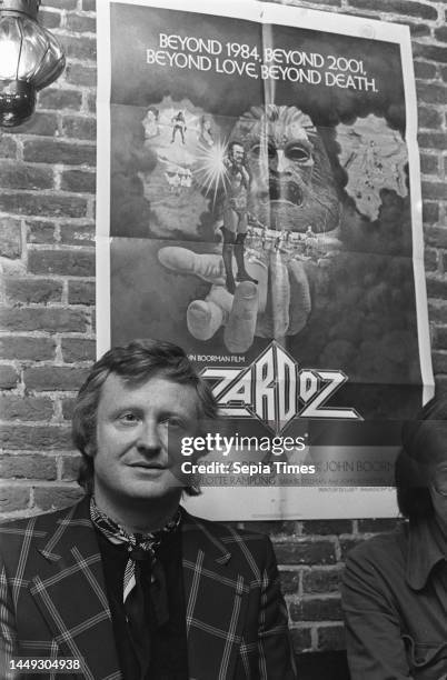 English director John Boorman at press conference about the film Zardoz, August 26 film directors, films, portraits, The Netherlands, 20th century...