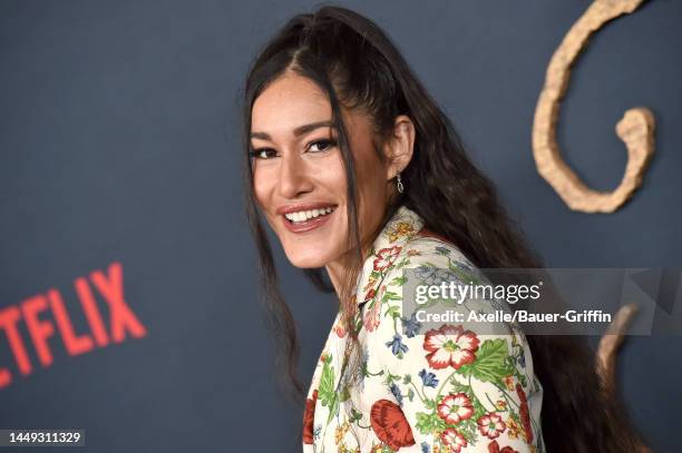 Orianka Kilcher attends the "The Pale Blue Eye" Los Angeles Premiere at DGA Theater Complex on December 14, 2022 in Los Angeles, California.