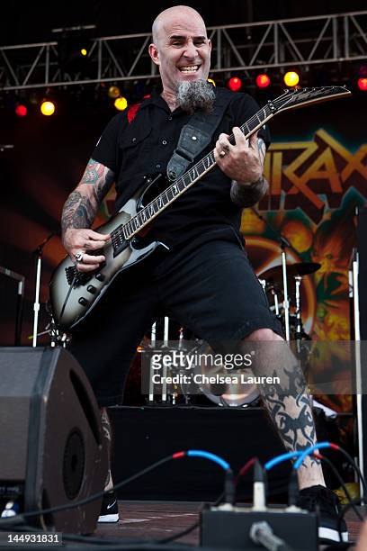 Guitarist Scott Ian of Anthrax performs during the 2012 Rock On The Range festival at Crew Stadium on May 20, 2012 in Columbus, Ohio.