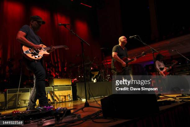 Joey Santiago, Black Francis, David Lovering and Paz Lenchantin of PIXIES perform at Auckland Town Hall on December 15, 2022 in Auckland, New Zealand.