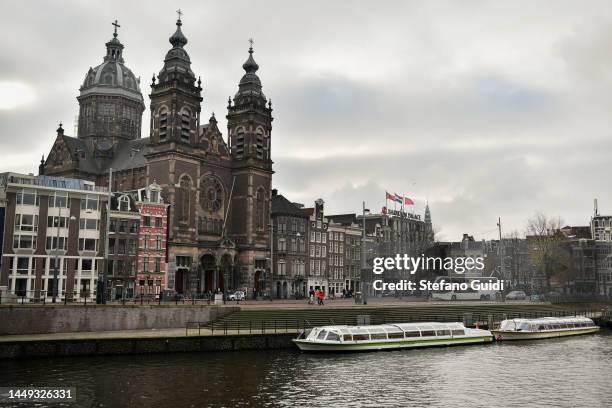 General view the Amsterdam City on December 11, 2022 in Amsterdam, Netherlands. Amsterdam is the capital and largest city of the Netherlands. The...
