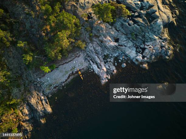 view of rocky coast - archipelago ストックフォトと画像