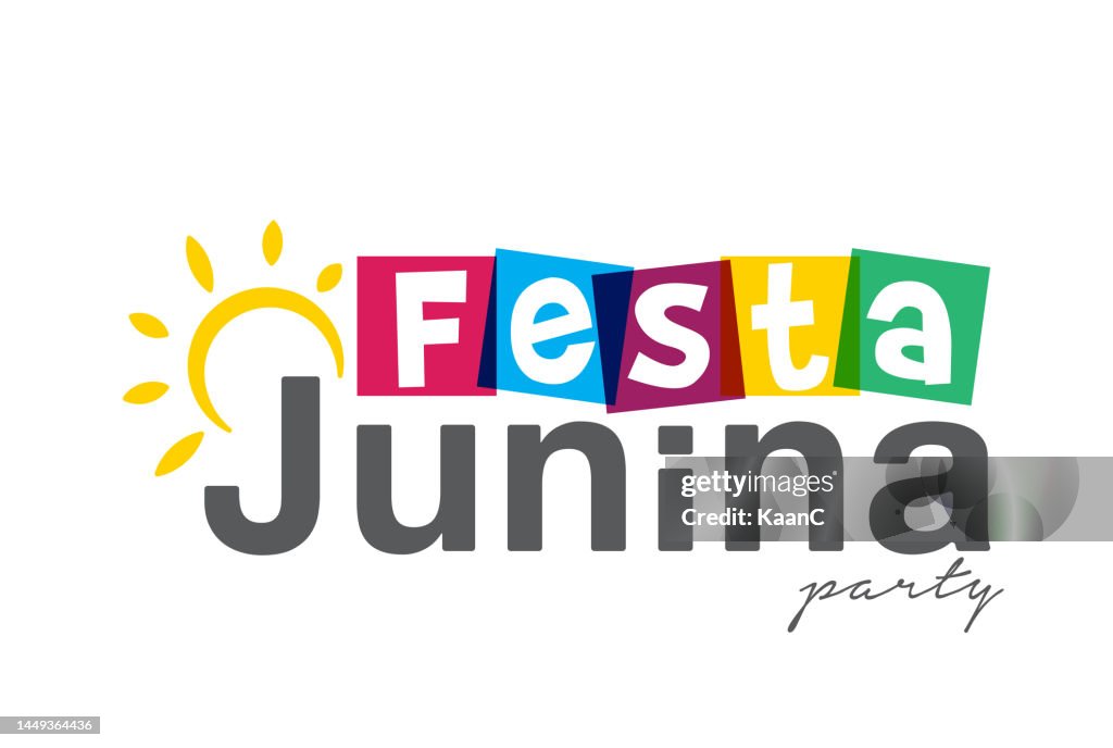 Festa junina party design stock vector illustration, Brazilian Traditional Celebration Festa Junina.