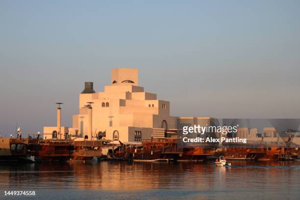 General view of the Museum of Islamic Art on The Corniche during the FIFA World Cup Qatar 2022 on December 15, 2022 in Doha, Qatar.