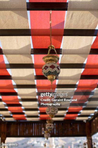 restaurant rooftop, petra - maan stock pictures, royalty-free photos & images