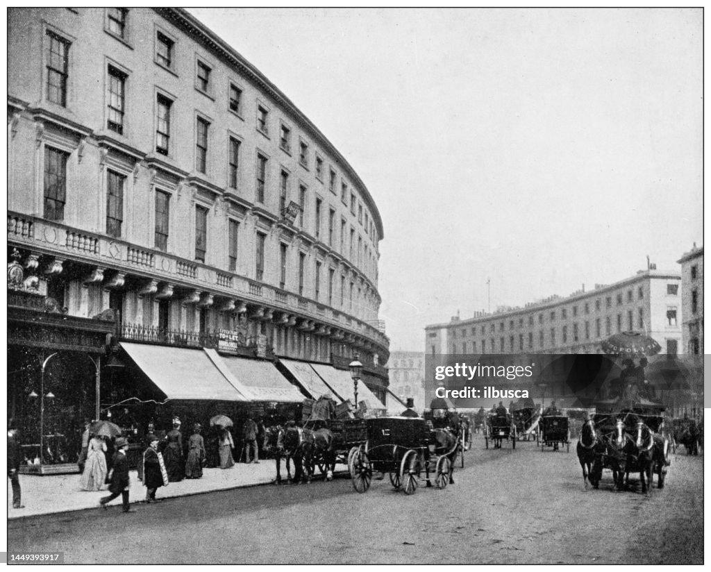 Antique photograph of London: Regent Street