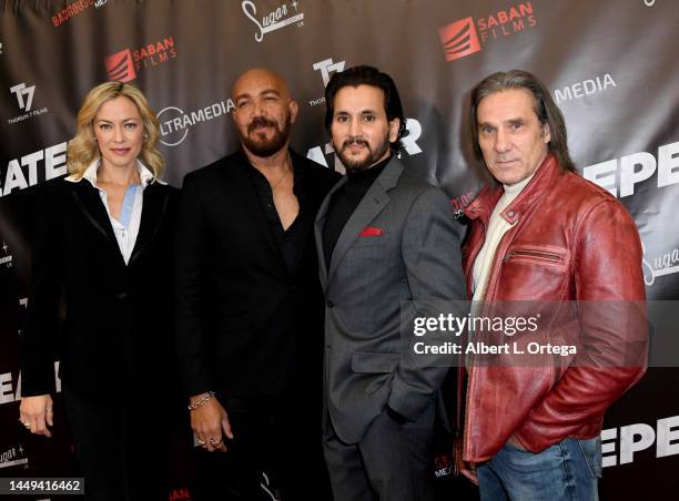 Kristanna Loken, R. Ellis Frazier, Paul Sidhu and Gary Daniels attend a Special Screening Of "Repeater" held at Cinelounge Sunset on December 14,...