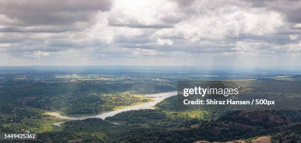 aerial view of landscape against sky,bengaluru,karnataka,india - bangalore imagens e fotografias de stock