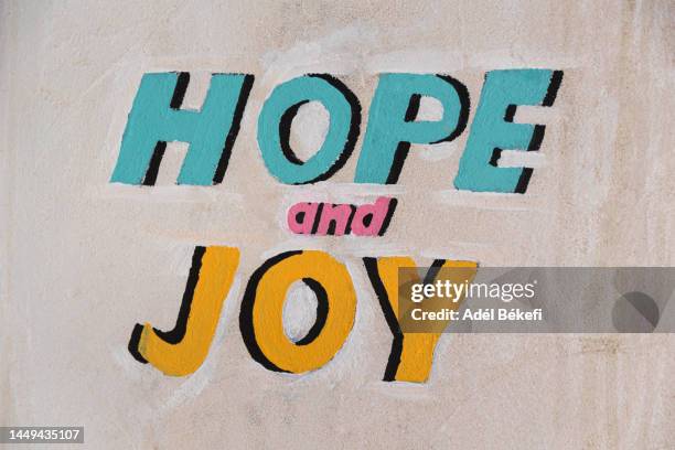 "hope and joy" text - petição - fotografias e filmes do acervo