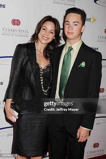 Deborah Driggs and Kevin Gaylord arrive at the 27th Anniversary of Sports Spectacular at the Hyatt Regency Century Plaza on May 20, 2012 in Century...