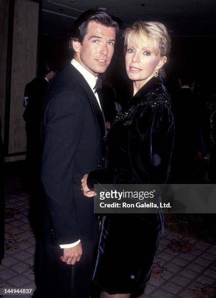 Actor Pierce Brosnan and wife Cassandra Harris attend the California Fashion Industry Friends of AIDS Project Los Angeles Fifth Annual Fashion Show &...