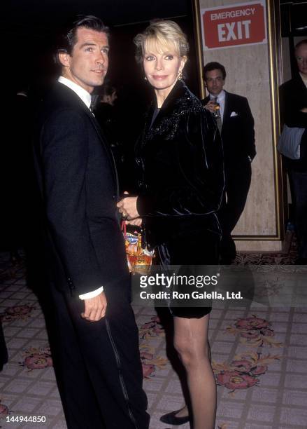 Actor Pierce Brosnan and wife Cassandra Harris attend the California Fashion Industry Friends of AIDS Project Los Angeles Fifth Annual Fashion Show &...