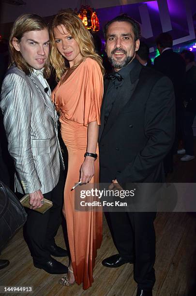 Christophe Guillarme, Alexandra Genoves and Jean Pierre Martins attend the Citizen K 20th Anniversary Cocktail - 65th Annual Cannes Film Festival At...