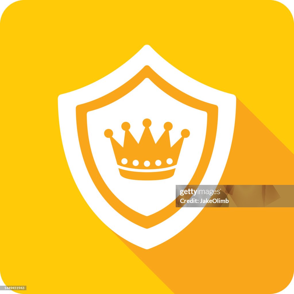 Shield Crown Icon Silhouette 2