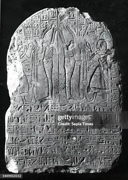 Gravestone of the Hare, Limestone, chiseled, reliefs, Limestone, Total: Height: 34 cm; Width: 25 cm; Depth: 7.5 cm, Grave equipment, funerary...