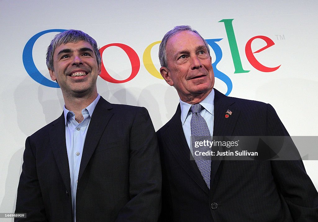 Google's Larry Page Holds Media Event In New York City