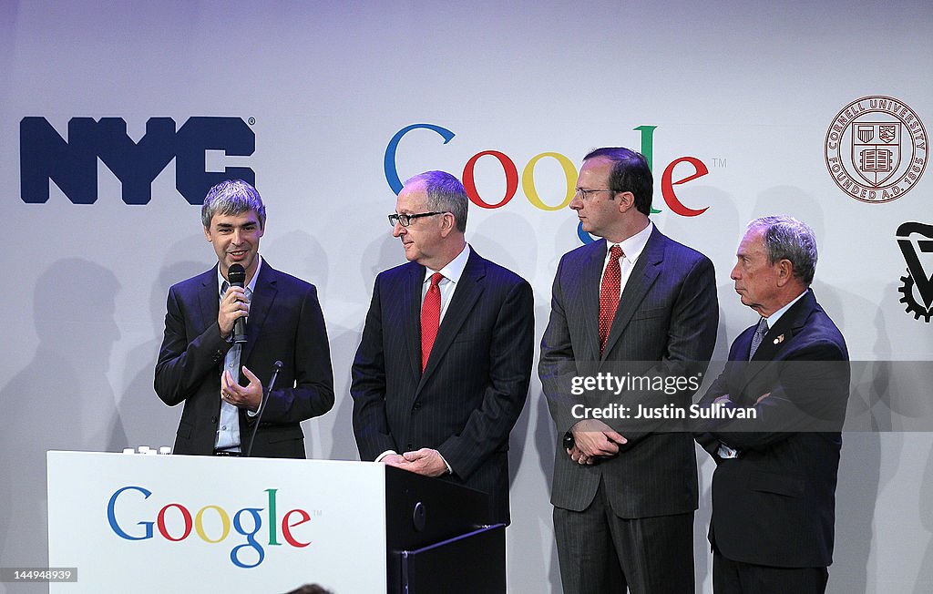 Google's Larry Page Holds Media Event In New York City