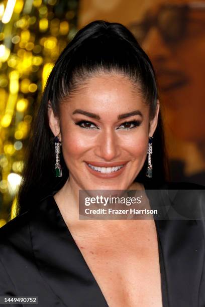 Orianka Kilcher attends the Global Premiere Screening of "Babylon" at Academy Museum of Motion Pictures on December 15, 2022 in Los Angeles,...
