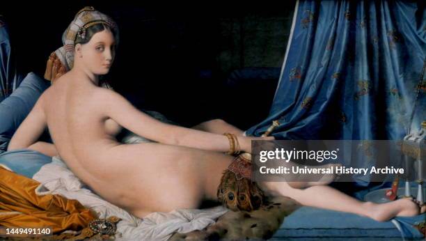 Une odalisque, dit La Grande Odalisque, 1814 painting by Jean-Auguste-Dominique Ingres was a French Neoclassical painter.