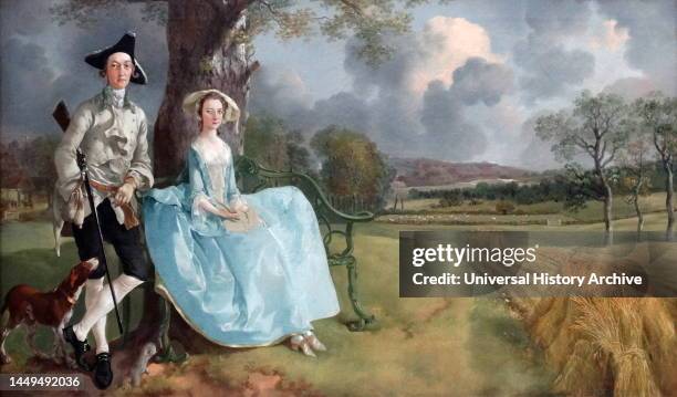 Mr and Mrs Andrews, c1750 by Thomas Gainsborough RA FRSA was an English portrait and landscape painter, draughtsman, and printmaker.